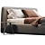 Sleek Boca Slim Bed 3D model small image 2