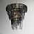 HANI OM Chandelier - Black Space Glam 3D model small image 1