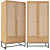 Scandinavian Chic Wardrobe | L80xP56xH172cm 3D model small image 1