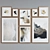 Modern Abstract Picture Frame Set 3D model small image 4