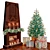 Fireside Christmas Tree 3D model small image 5