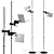 Sleek Stilnovo Triedro Floor Lamp 3D model small image 1