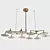 Art-Deco Brass Pendant Light 3D model small image 1