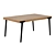 Lakin Teak Dining Table: Pull-out Perfection! 3D model small image 1