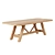 Leanne Ford Aya 94" Natural Wood Dining Table 3D model small image 1