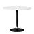 Elegant Nero White Marble Dining Table 3D model small image 1