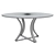 Marble Top Dining Table: Elegant and Sleek 3D model small image 2