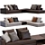 Elegant Hamilton Sofa by Minotti 3D model small image 1