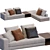 Elegant Hamilton Sofa by Minotti 3D model small image 4