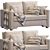 Elegant Bekkseda Sofa: The Perfect Addition to your Home 3D model small image 1
