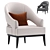 Luxury PERULA Armchair: Elegant and Comfortable 3D model small image 1
