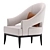 Luxury PERULA Armchair: Elegant and Comfortable 3D model small image 5