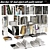 Versatile Book Organizer & Display Solution 3D model small image 1