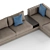 Modern Corner Sofa - GREER 3D model small image 3