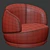 Stylish Orbit Armchair 3D model small image 3