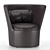 Luxurious Dark Green Fabric Armchair 3D model small image 8