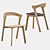 BOK Oak Dining Chair: Contemporary Seating 3D model small image 8