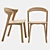 BOK Oak Dining Chair: Contemporary Seating 3D model small image 14