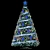 Christmas Blue Tree 2: Festive Decor with Gifts & Lantern 3D model small image 6