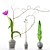 Elegant Decorative Floral Set 3D model small image 7