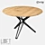 Modern Metal and MDF Table 3D model small image 1