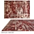 Title: Dazzling Wool & Art Silk Carpet 3D model small image 1