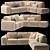 Gamma Sacai: Elegant Designer Sofa 3D model small image 1