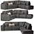 Gamma Sacai: Elegant Designer Sofa 3D model small image 2