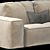 Gamma Sacai: Elegant Designer Sofa 3D model small image 3