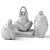 Elegant Sculpture: 3Dmax Figurine 3D model small image 6