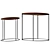 Modern Palmer Coffee Tables, Set - Elegant 2 Piece Coffee Table 3D model small image 1