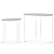 Modern Palmer Coffee Tables, Set - Elegant 2 Piece Coffee Table 3D model small image 2