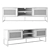 Modern Scandinavian TV Stand 3D model small image 2