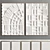 Modern Plaster Two Photo Frame 3D model small image 1