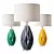 Elegant Ceramic Table Lamp 3D model small image 1