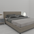 Luxury Double Bed 3D model small image 3