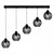 Elegant 5-Light Linear Pendant Vard 3D model small image 1