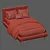 Title: Pleated Rabbit Upholstered Bed 3D model small image 7