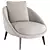 LIDO Fabric Chair: Modern Elegance for Your Home 3D model small image 1
