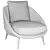 LIDO Fabric Chair: Modern Elegance for Your Home 3D model small image 4
