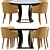 Potocco Concha Dining Set: Modern Elegance in Every Bite! 3D model small image 1