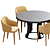 Potocco Concha Dining Set: Modern Elegance in Every Bite! 3D model small image 2