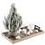 Pine Plant Decor in Tray - Set 89 3D model small image 1