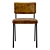 Chaplin Retro Dining Chair 3D model small image 4