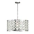 Elegant Chrome Crystal Drum Pendant 3D model small image 1