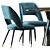 Elegant Cipria & Turner Dining Table 3D model small image 3