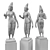 Divine Parvati Sculpture 3D model small image 5