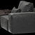 Sleek Designer Sofa for Modern Interiors 3D model small image 3
