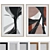 Modern Frame Set: Abstract Images 3D model small image 1