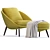Minotti Lido Chair: Contemporary Elegance 3D model small image 3